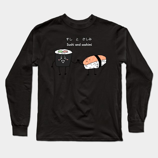 Sushi and Sashimi Long Sleeve T-Shirt by Esseme’ Art